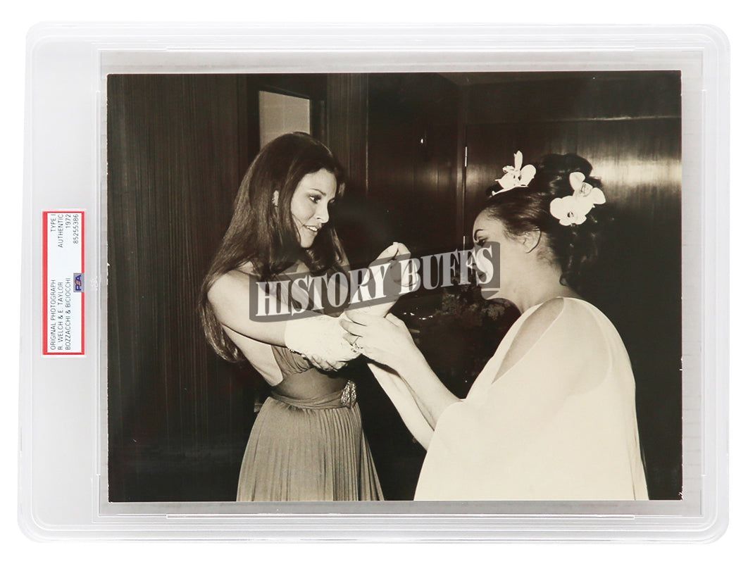 Elizabeth Taylor and Raquel Welch