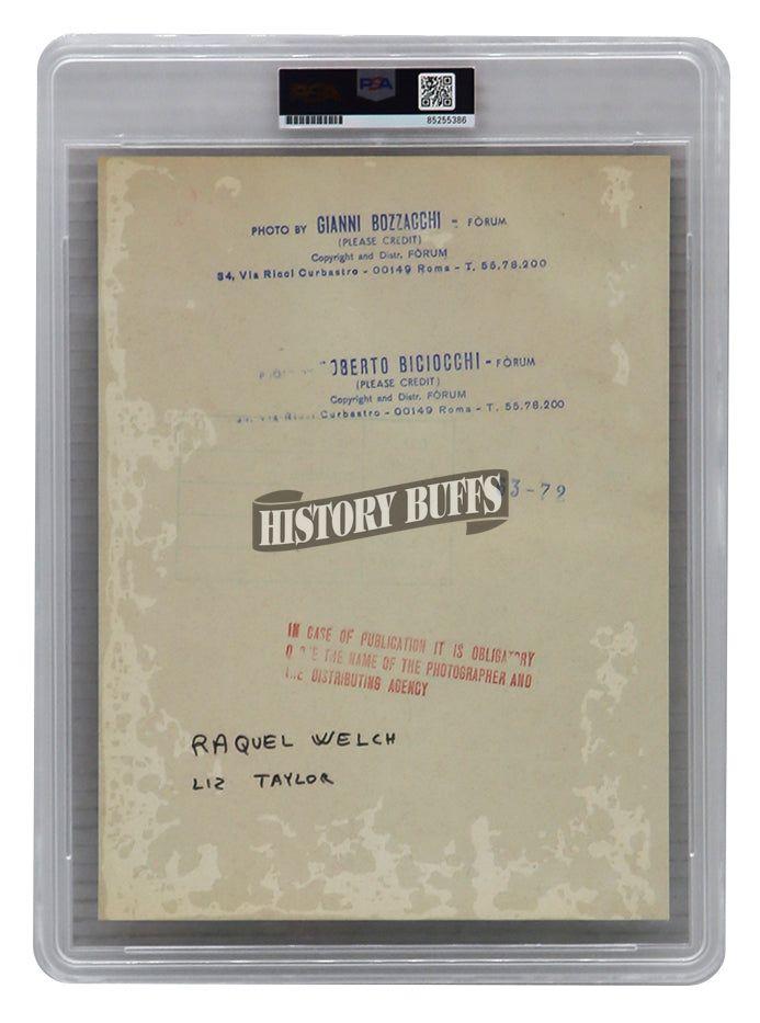 Elizabeth Taylor and Raquel Welch